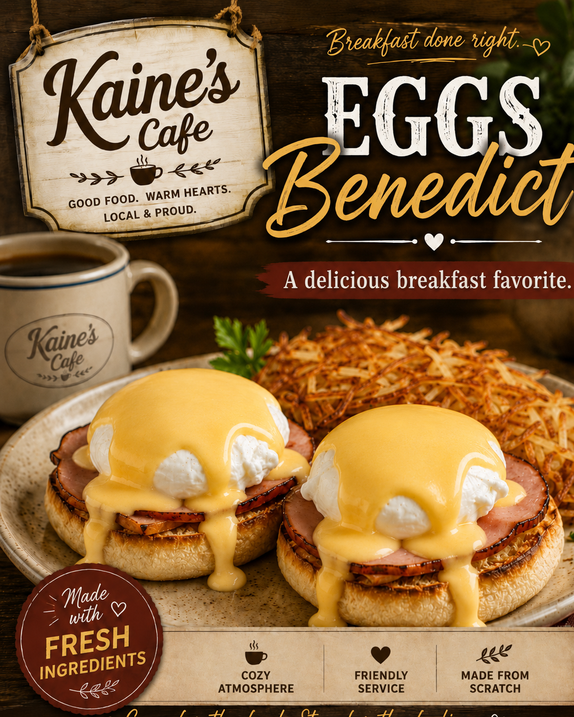 Homestyle food at Kaine's Cafe